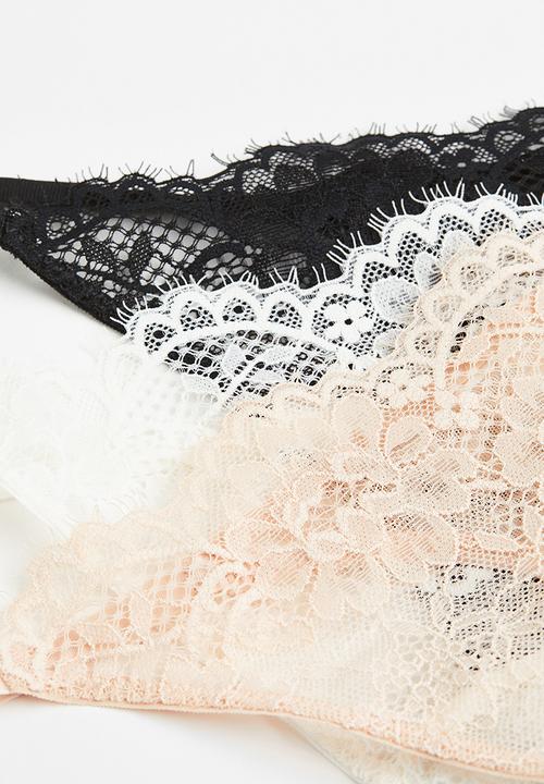 H&M - 3-pack thong briefs - multi