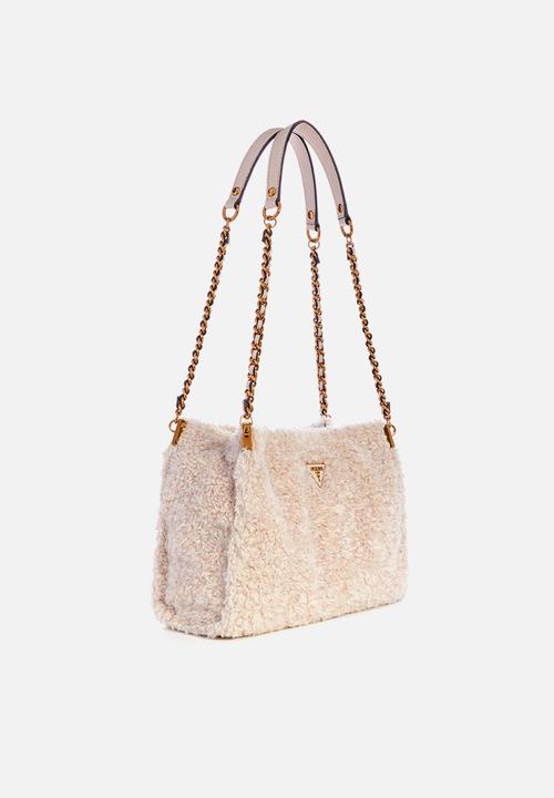 GUESS - Maranta small shoulder satchel - stone