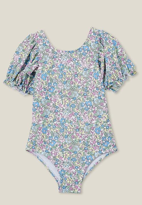Cotton On - Puff sleeve one piece - middleton floral