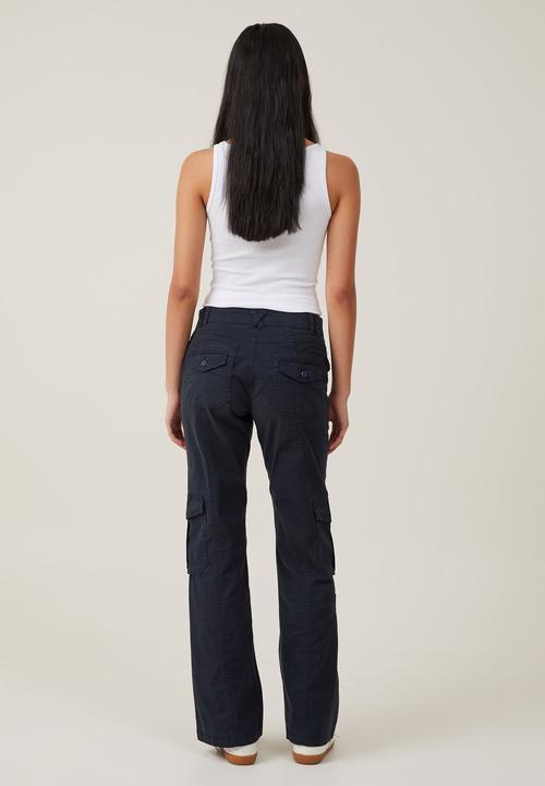 Cotton On - Bootleg Cargo Pant - Cool Navy