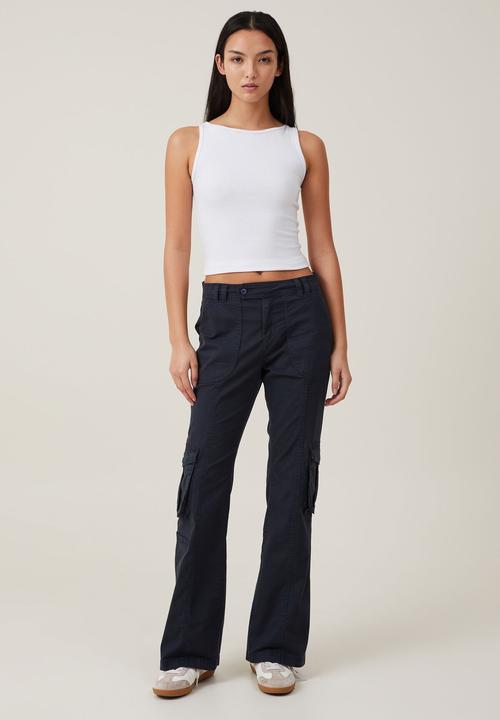 Cotton On - Bootleg Cargo Pant - Cool Navy