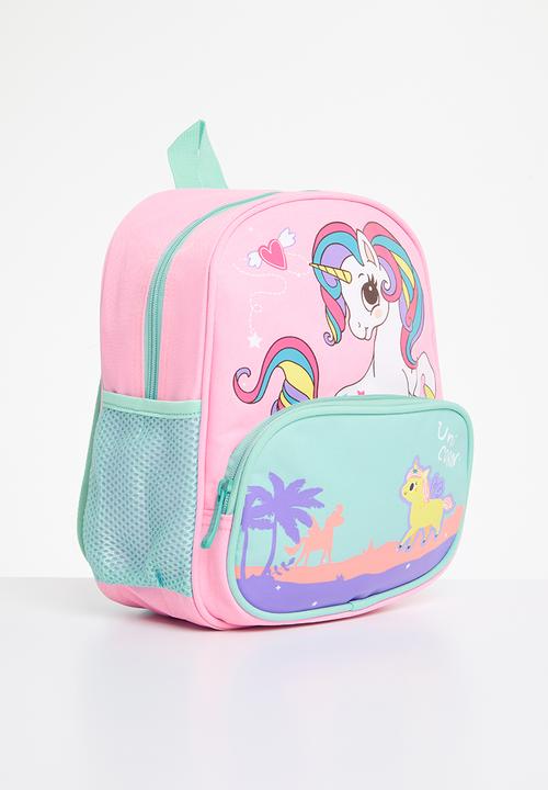 Pop Candy - unicorn backpack - pink and light blue