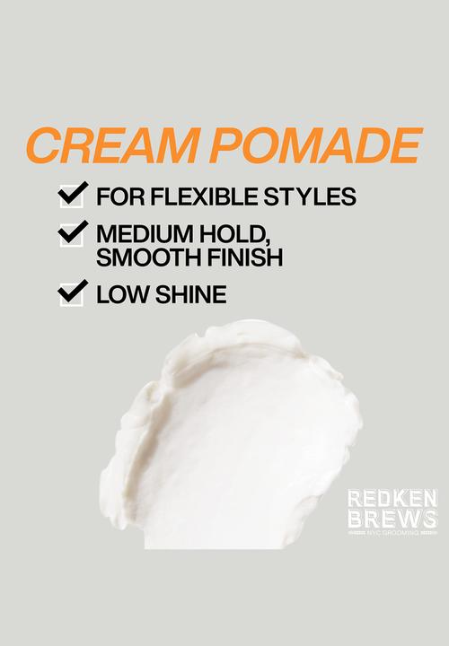 REDKEN - Brews Maneuver Medium Hold & Natural Finish Cream Pomade - 100m