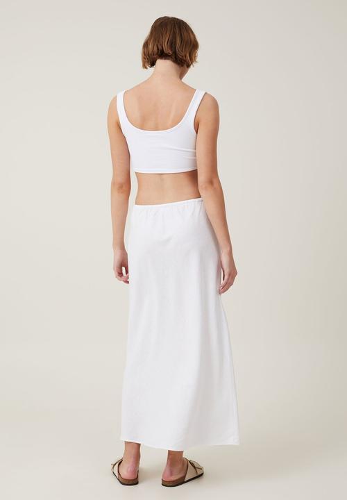 Cotton On - Haven Maxi Slip Skirt - White