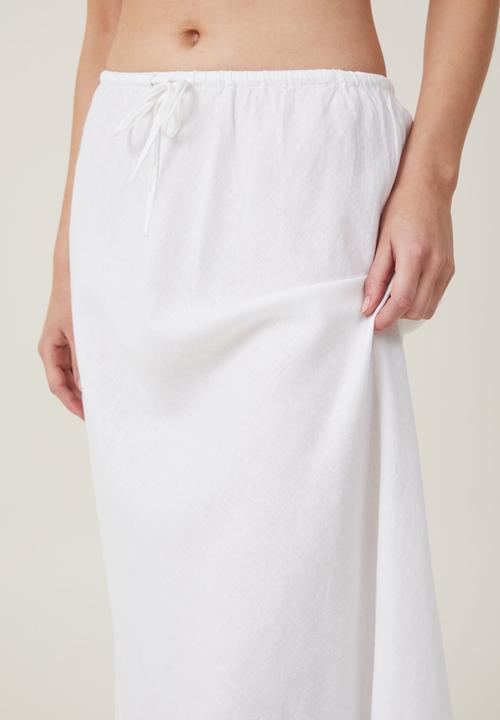 Cotton On - Haven Maxi Slip Skirt - White