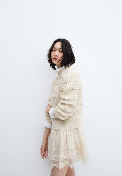 MANGO - Sweater wanda - light beige