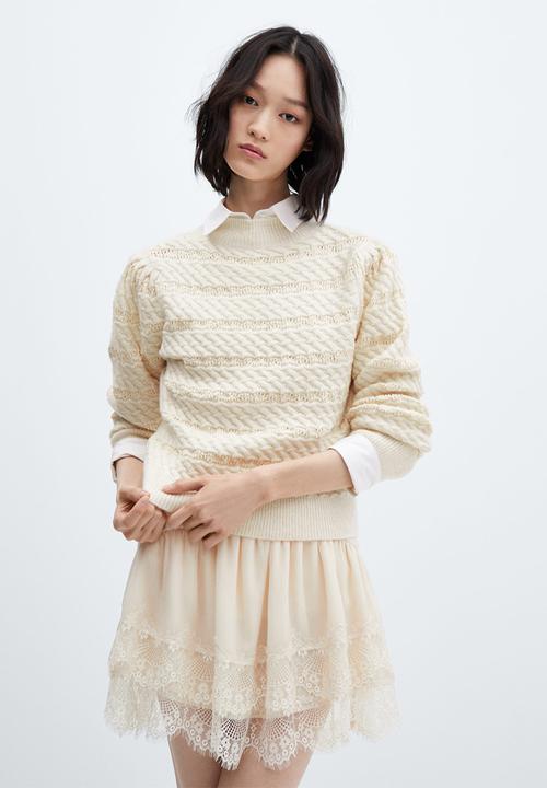 MANGO - Sweater wanda - light beige
