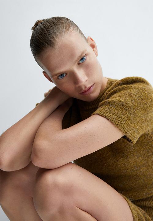 MANGO - Sweater perry - olive green
