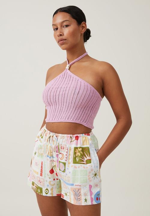 Cotton On - Haven Short - Summer Solstice White