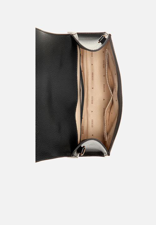 GUESS - Seatri top handle flap - black