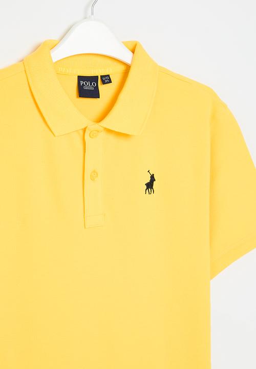 POLO - Boys austin short sleeve golfer - yellow