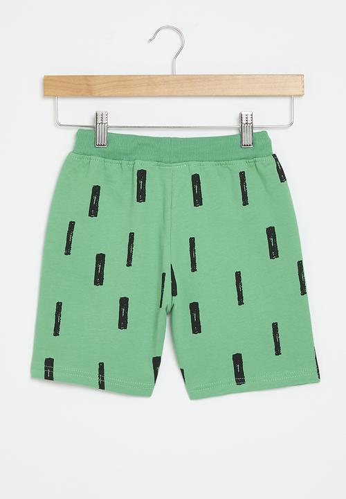 Pop Candy - Printed  shorts - green