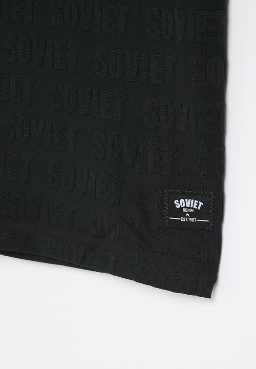 SOVIET - Boys fashion tee - black