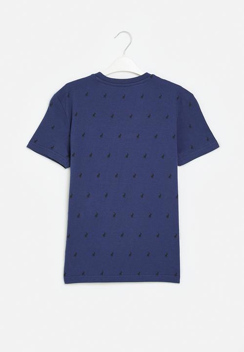 POLO - Boys sebastian monogram tee - midnight