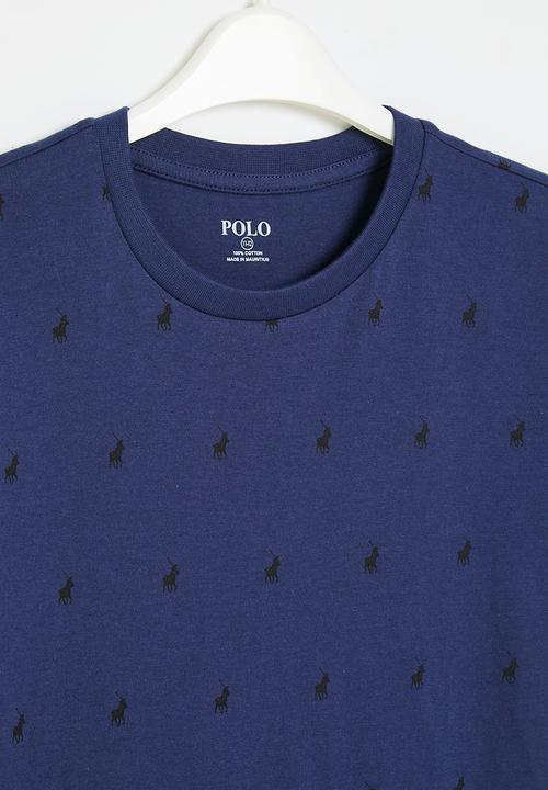 POLO - Boys sebastian monogram tee - midnight