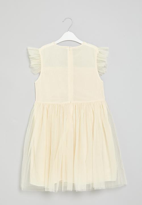 Pop Candy - Mesh occasion dress - white