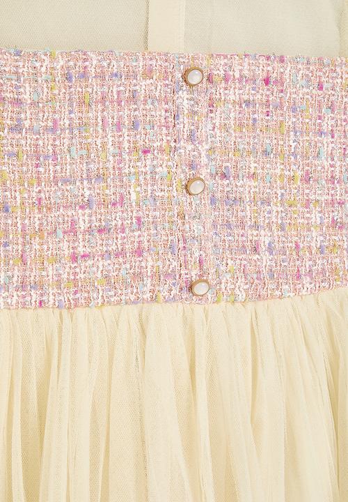 Pop Candy - Mesh occasion dress - white