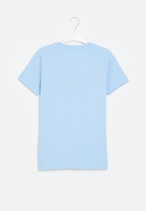 POLO - Boys logan crested tee - light blue