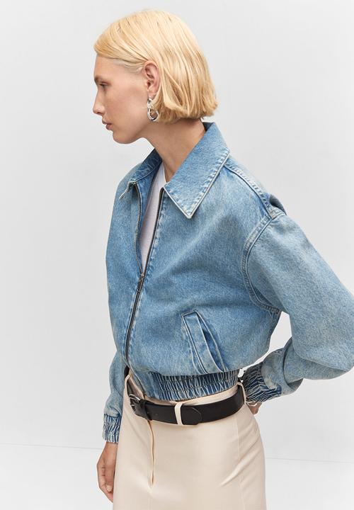 MANGO - Jacket blake - open-blue
