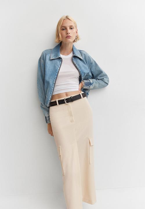 MANGO - Jacket blake - open-blue
