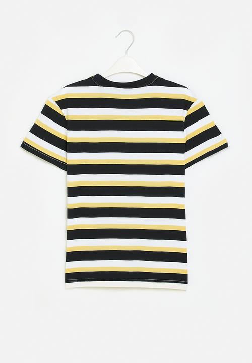 POLO - Boys brandon striped tee - yellow