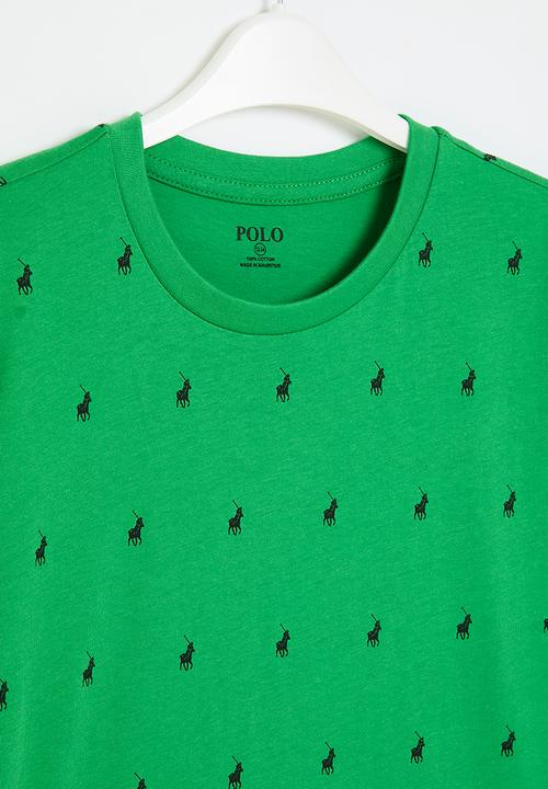 POLO - Boys sebastian monogram tee - green