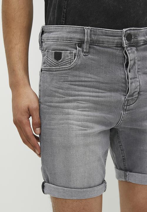 S.P.C.C - Asphalt denim short - washed grey