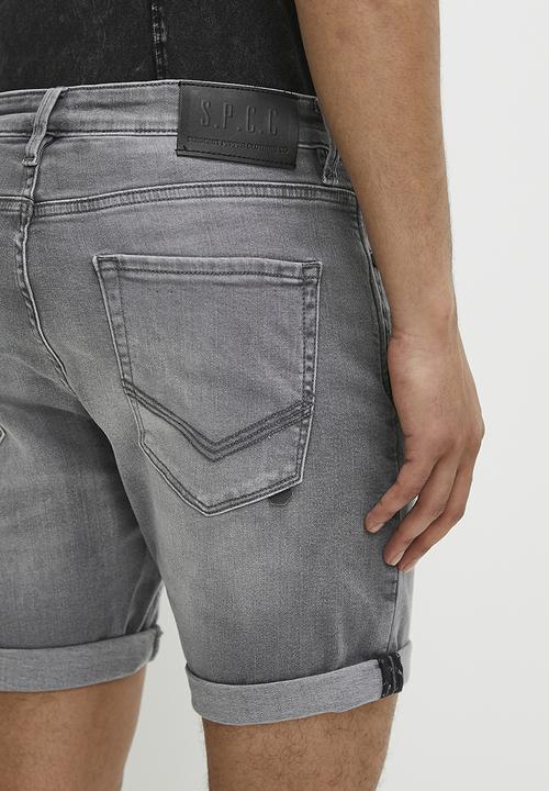 S.P.C.C - Asphalt denim short - washed grey