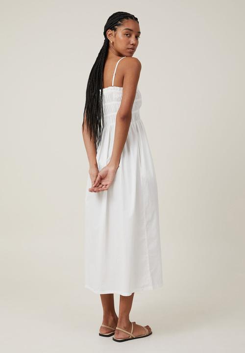 Cotton On - Lexi Shirred Maxi Dress - White