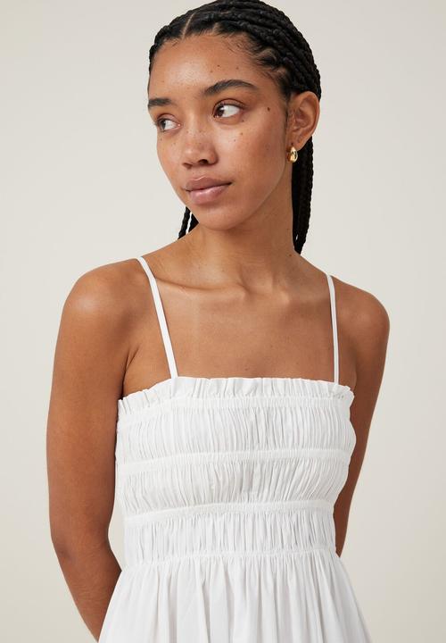 Cotton On - Lexi Shirred Maxi Dress - White
