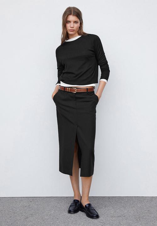 MANGO - Sweater lucca - black
