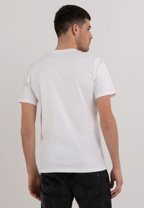 Replay - Piede dyed organic cotton jersey - chalk 