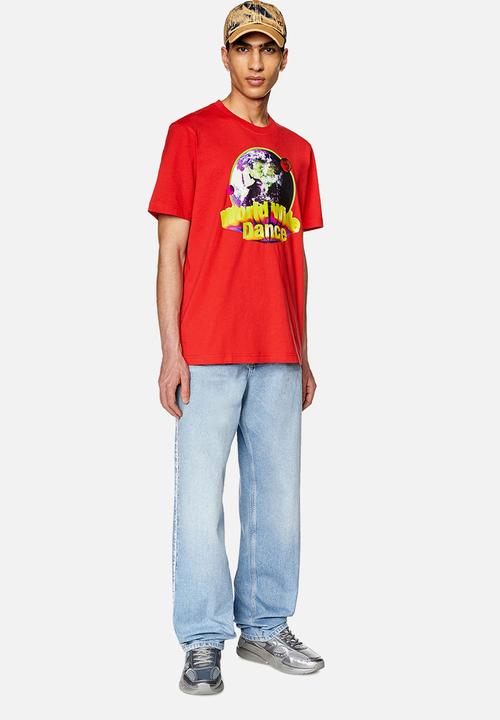 Diesel  - T-Just-L20 T-shirt - Red with graphic