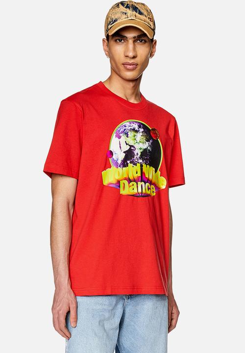Diesel  - T-Just-L20 T-shirt - Red with graphic