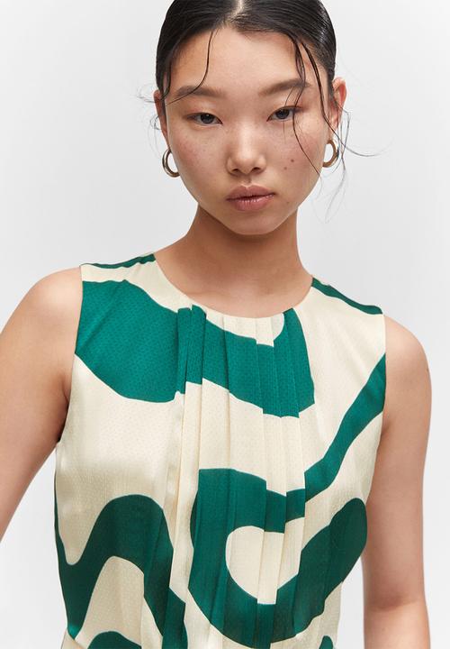 MANGO - Dress rosa - green