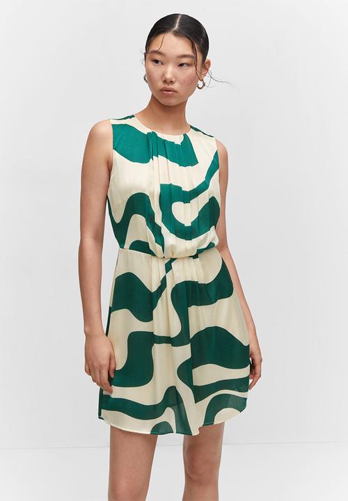 MANGO - Dress rosa - green