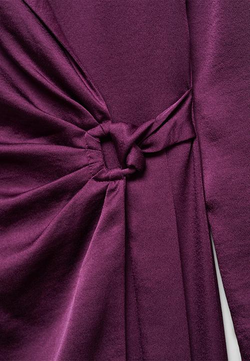MANGO - Dress florence - dark red