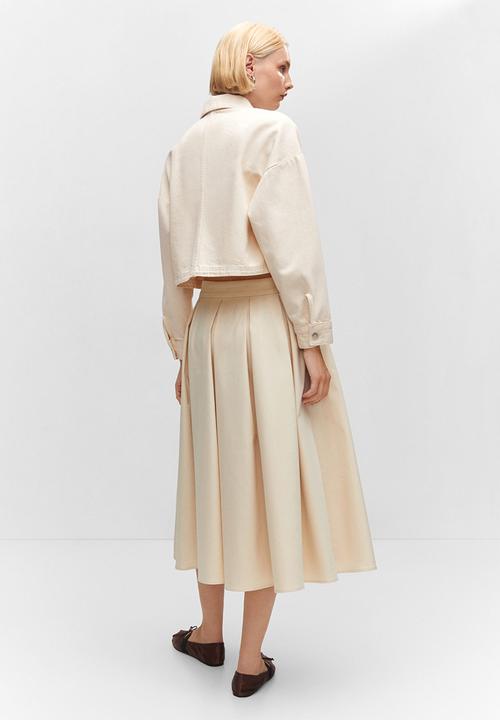 MANGO - Overshirt bonnie - light beige