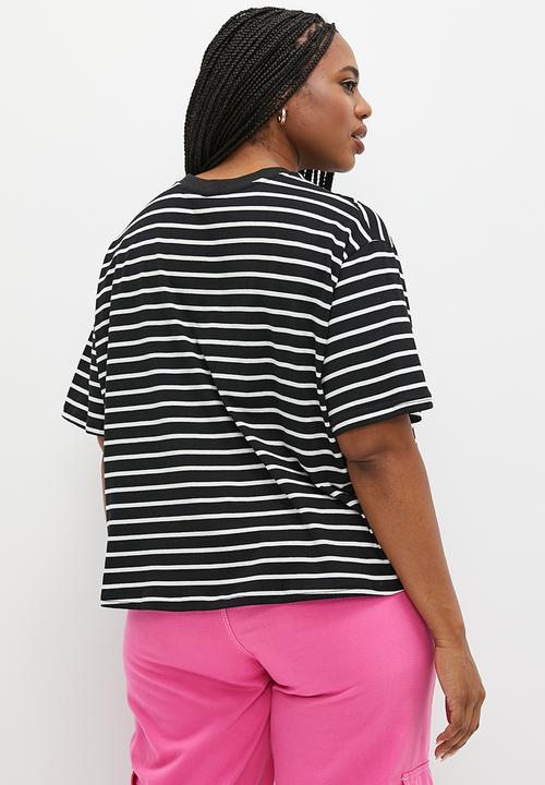 Me&B - Plus Stripe tee - black stripe