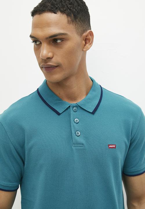 Levi’s® - Aama hm polo quarter tipping - ocean depths