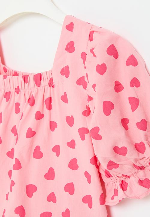 Pop Candy - Heart print top - pink