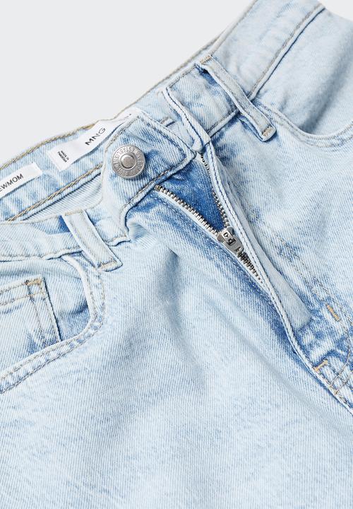 MANGO - Jeans Newmom - Open Blue