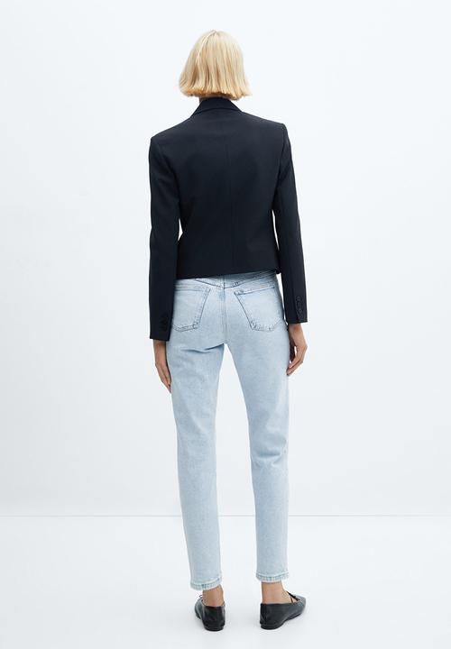 MANGO - Jeans Newmom - Open Blue