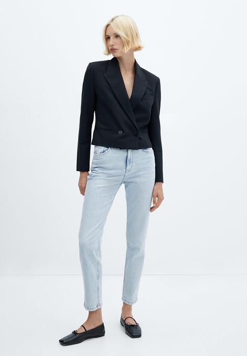 MANGO - Jeans Newmom - Open Blue
