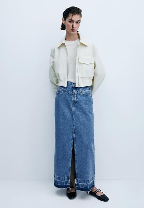 MANGO - Skirt Rafaella - Open Blue