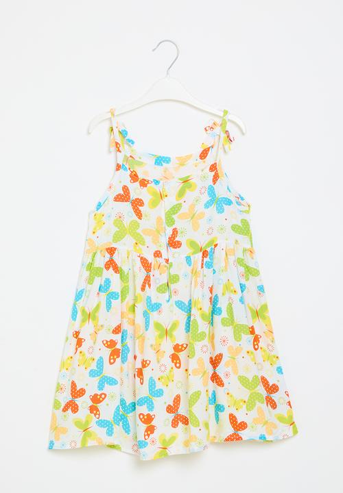 Pop Candy - Tie knot dress - yellow multi