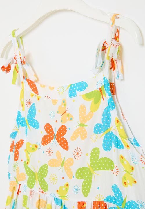 Pop Candy - Tie knot dress - yellow multi