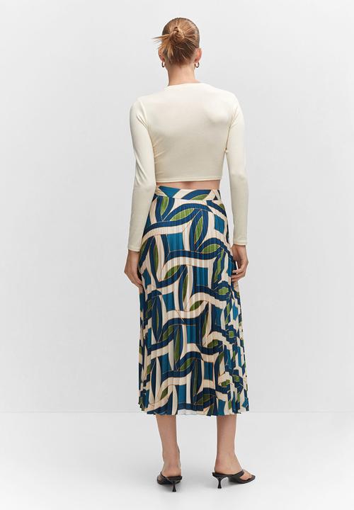 MANGO - Skirt Quanti - Medium Blue