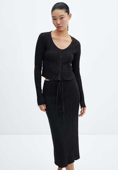 MANGO - Skirt Ada - Charcoal