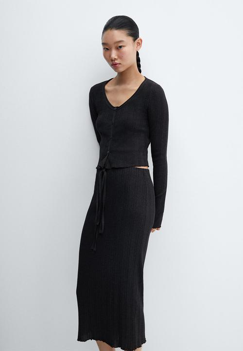 MANGO - Skirt Ada - Charcoal